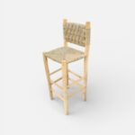 height bar stols woven rope chair moroccan furniture