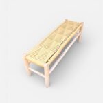 woven bench moroccan furniture boho decor
