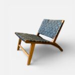 Mid-Century Leather Lounge Chair MOROCCAN FURNITURE bohemain armchair