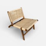 Mid-Century Leather Lounge Chair armchair moroccan furniture