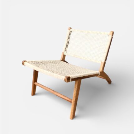 walnut lounge chair boho armchair moroccan furniture woven chairs