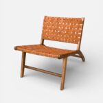 Mid-Century Leather Lounge Chair MEDINA