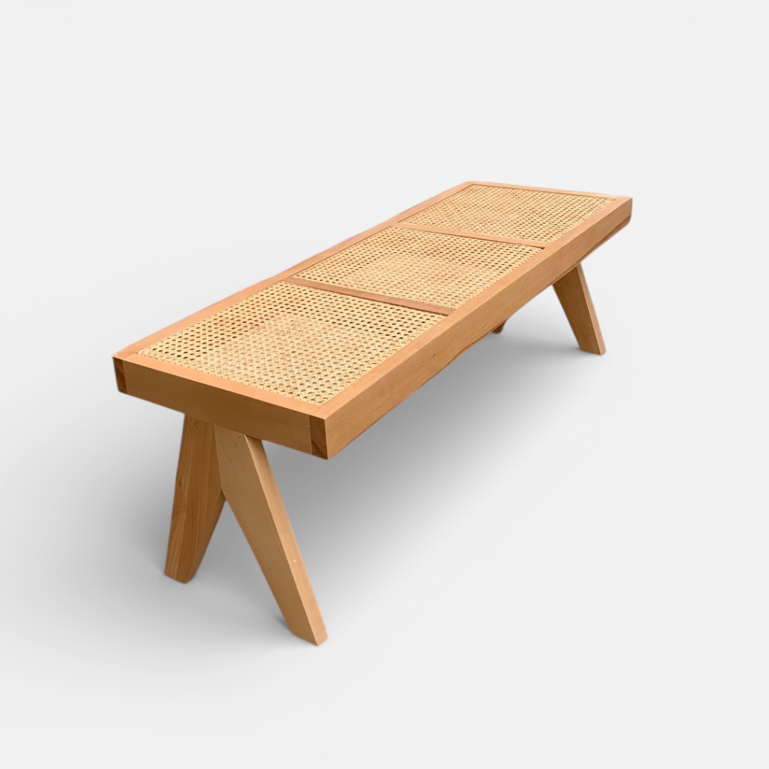 image00025 woven rattan bench moroccan furniture wooden benches cane seating