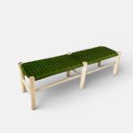woven bench moroccan furniture boho decor